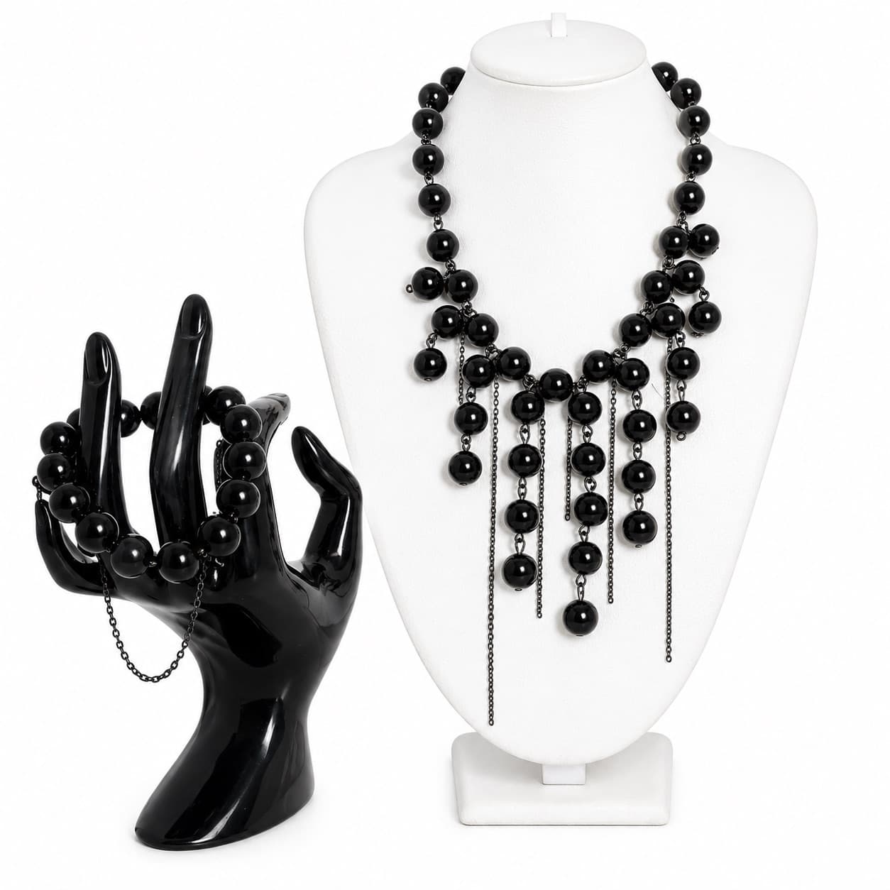 ELEGANT BLACK JEWELRY SET
